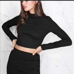 & Other Stories crop top and skirt set